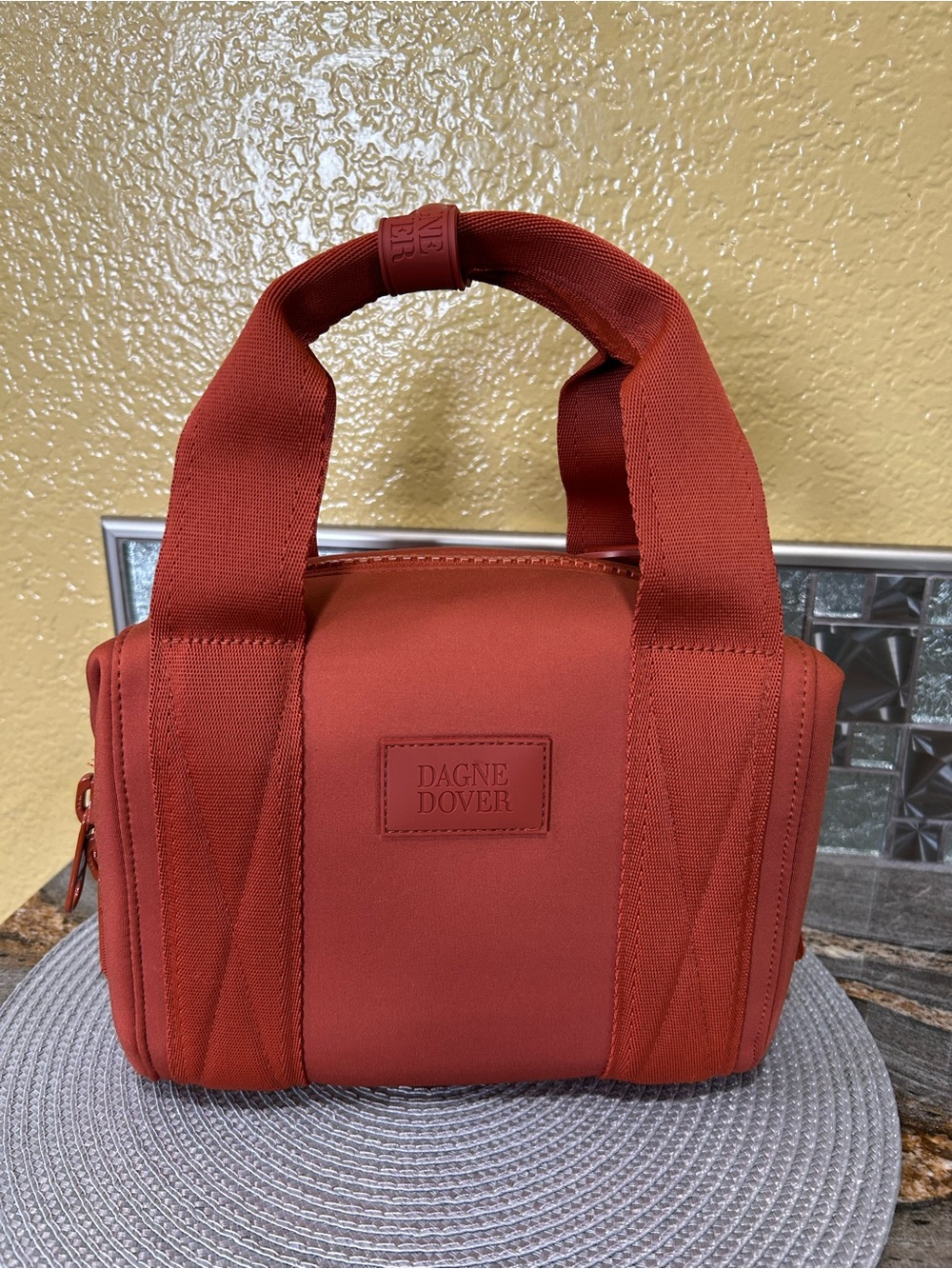 Dagne Dover small Tote in Rust